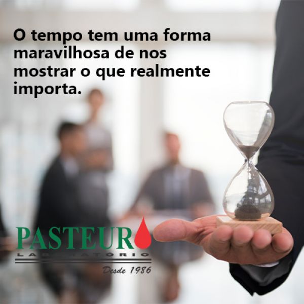  O tempo tem uma forma maravilhosa de nos mostrar o que realmente importa. 